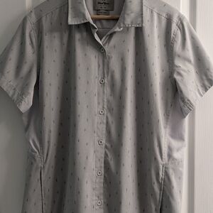 No Fly Zone- Vented Short Sleeve Button Down  Sport Shirt.